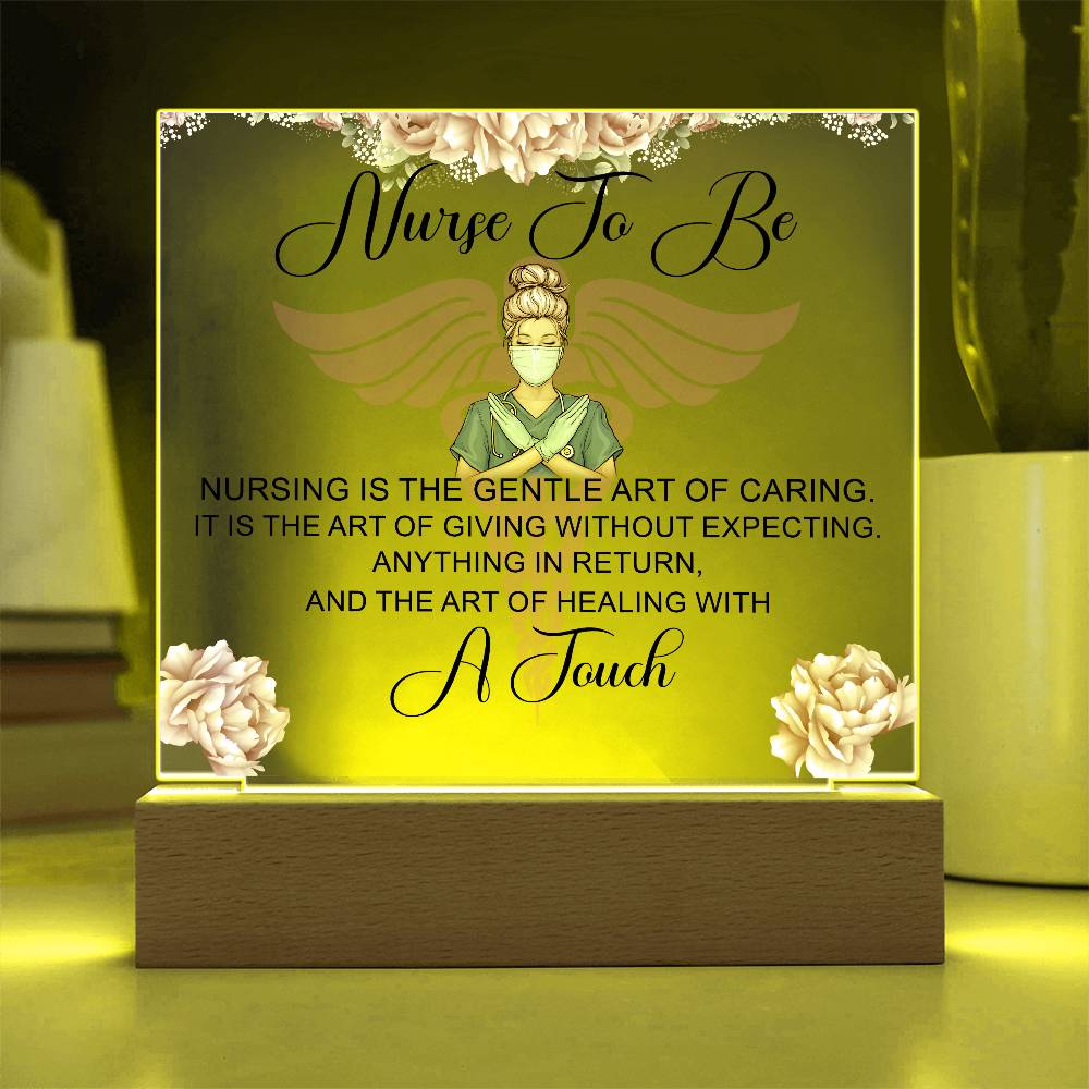 NursingNurse to Be Printed Square Shaped Acrylic Plaque-Express Your Love Gifts
