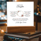 To My Daughter Lorem Ipsum Sit Amet Printed Square Shaped Acrylic Plaque-Express Your Love Gifts