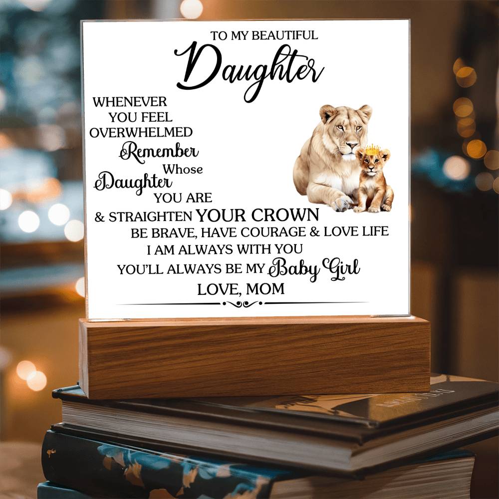 Whenever You Feel Unwelcomed Printed Square Shaped Acrylic Plaque-Express Your Love Gifts