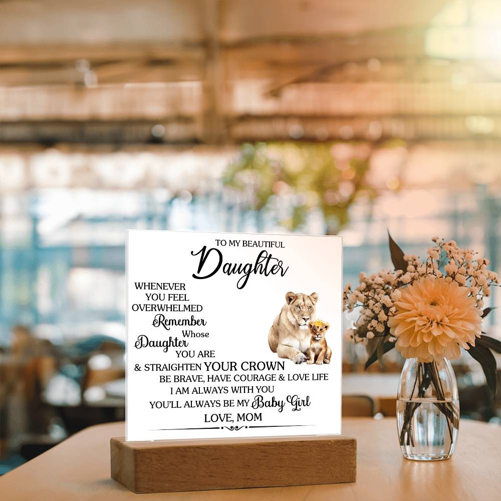 Whenever You Feel Unwelcomed Printed Square Shaped Acrylic Plaque-Express Your Love Gifts