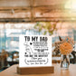 To My Dad So Much of Me Printed Square Shaped Acrylic Plaque-Express Your Love Gifts