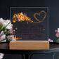 Love You More Printed Square Shaped Acrylic Plaque-Express Your Love Gifts