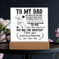 To My Dad So Much of Me Printed Square Shaped Acrylic Plaque-Express Your Love Gifts