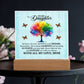 To My Daughter From Mom Be Brave Printed Square Shaped Acrylic Plaque-Express Your Love Gifts