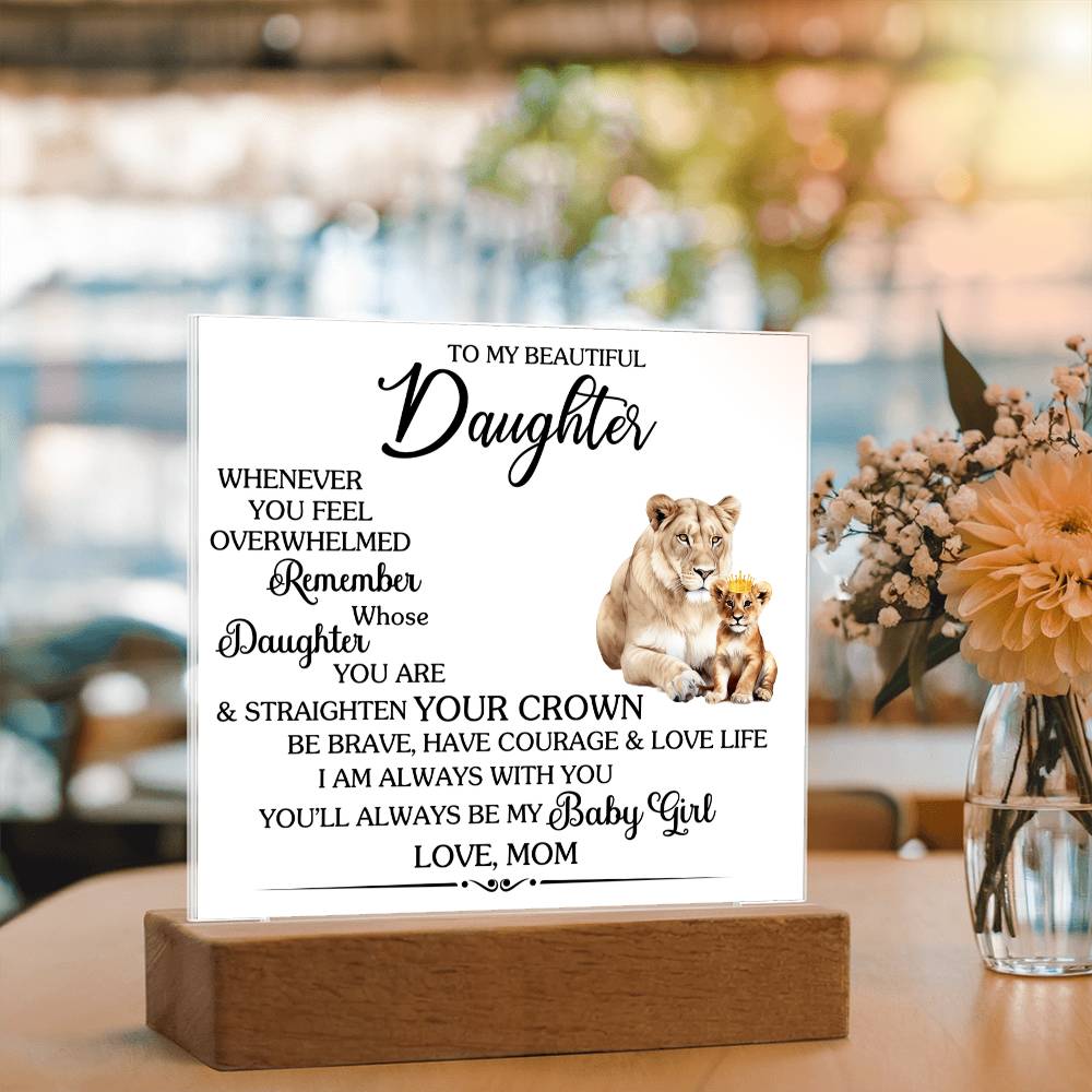 Whenever You Feel Unwelcomed Printed Square Shaped Acrylic Plaque-Express Your Love Gifts