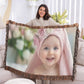 Personalized Upload Your Own Heirloom Photo Woven Blanket-Express Your Love Gifts