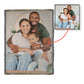 Personlaized Upload Your Own Portrait Heirloom Photo Woven Blanket-Express Your Love Gifts