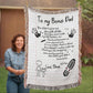 Personalized Heirloom Artwork Woven Blanket Bonus Dad-Express Your Love Gifts