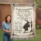 Heirloom Artwork Woven Blanket To My Daughter To Be a Witch-Express Your Love Gifts