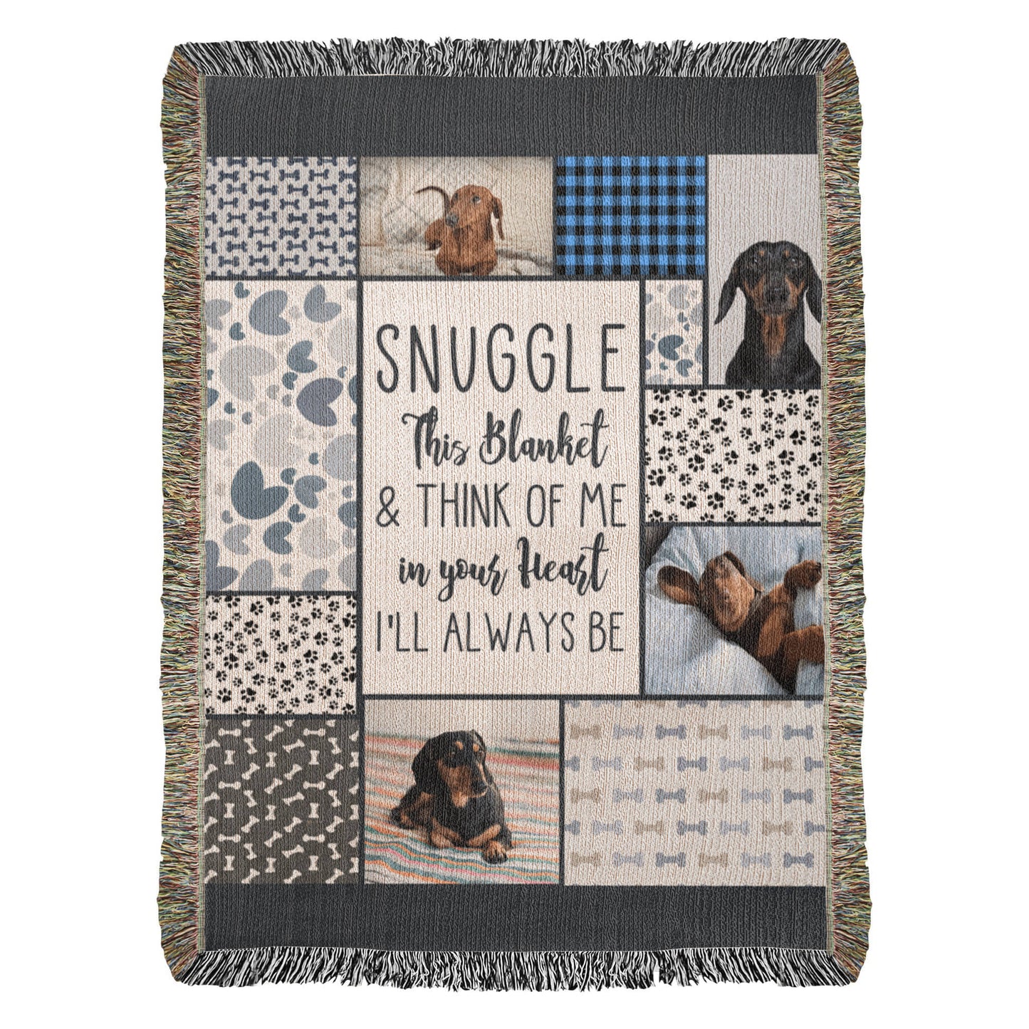 Heirloom Artwork Woven Blanket Snuggle-Express Your Love Gifts