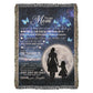 Heirloom Artwork Woven Blanket To My Mom You Mean More To Me-Express Your Love Gifts