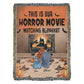 Personalized Heirloom Artwork Woven Blanket Horror Movie-Express Your Love Gifts