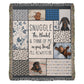 Personalized Heirloom Artwork Woven Blanket Snuggle-Express Your Love Gifts