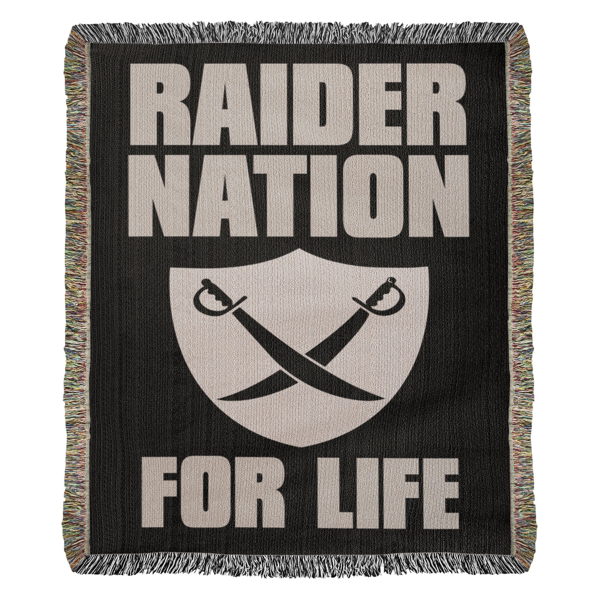 Raider Nation For Life Heirloom Artwork Woven Blanket-Express Your Love Gifts
