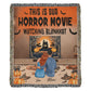 Personalized Heirloom Artwork Woven Blanket Horror Movie-Express Your Love Gifts