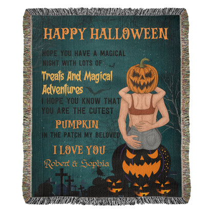 Personalized Heirloom Artwork Woven Blanket Treats and Magical Adventure-Express Your Love Gifts