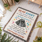 Personalized Heirloom Artwork Woven Blanket Dear Daddy From Baby Bump-Express Your Love Gifts
