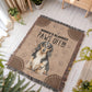 Heirloom Artwork Woven Blanket Paws Off-Express Your Love Gifts