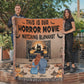 Personalized Heirloom Artwork Woven Blanket Horror Movie-Express Your Love Gifts