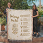 Personalized Heirloom Artwork Woven Blanket God Says You Are-Express Your Love Gifts