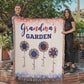 Personalized Heirloom Artwork Woven Blanket Grandma's Garden-Express Your Love Gifts