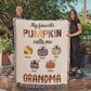 Personalized Heirloom Artwork Woven Blanket Favorite Pumpkin-Express Your Love Gifts
