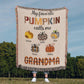 Personalized Heirloom Artwork Woven Blanket Favorite Pumpkin-Express Your Love Gifts