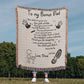 Personalized Heirloom Artwork Woven Blanket Bonus Dad-Express Your Love Gifts