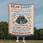 Personalized Heirloom Artwork Woven Blanket Dear Daddy From Baby Bump-Express Your Love Gifts