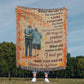 Personalized Heirloom Artwork Woven Blanket I Had You and Me-Express Your Love Gifts