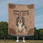 Heirloom Artwork Woven Blanket Paws Off-Express Your Love Gifts