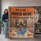 Personalized Heirloom Artwork Woven Blanket Horror Movie-Express Your Love Gifts