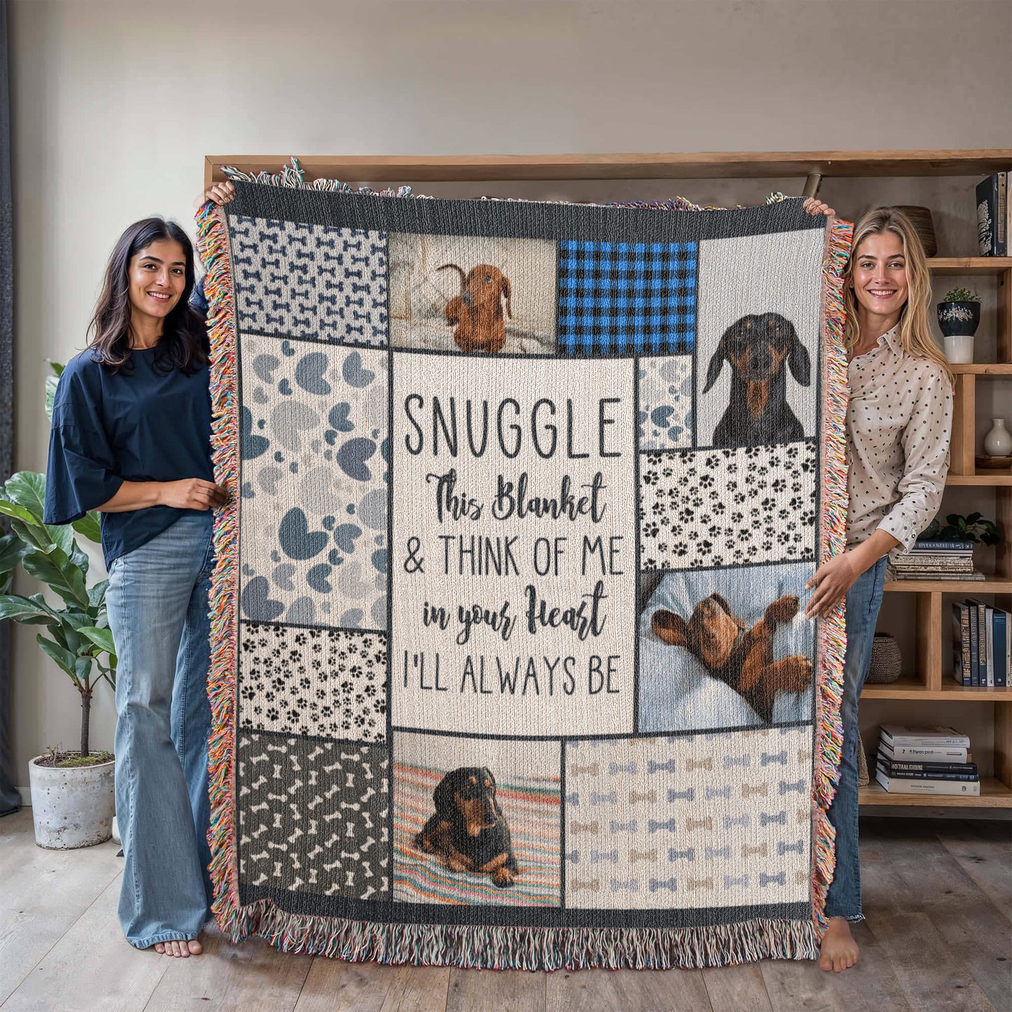 Heirloom Artwork Woven Blanket Snuggle-Express Your Love Gifts