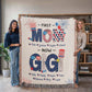 Personalized Heirloom Artwork Woven Blanket First Mom-Express Your Love Gifts