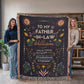Personalized Heirloom Artwork Woven Blanket Life is Tough-Express Your Love Gifts