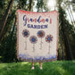Personalized Heirloom Artwork Woven Blanket Grandma's Garden-Express Your Love Gifts