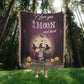 Personalized Heirloom Artwork Woven Blanket I Love You to The Moon and Back-Express Your Love Gifts