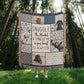 Personalized Heirloom Artwork Woven Blanket Snuggle-Express Your Love Gifts