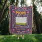 Personalized Heirloom Artwork Woven Blanket I Love You Mom-Express Your Love Gifts