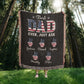 Personalized Heirloom Artwork Woven Blanket Best Dad Ever Just Ask-Express Your Love Gifts