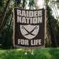 Raider Nation For Life Heirloom Artwork Woven Blanket-Express Your Love Gifts
