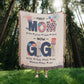 Personalized Heirloom Artwork Woven Blanket First Mom-Express Your Love Gifts