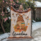 Personalized Heirloom Artwork Woven Blanket Gnome Grandma-Express Your Love Gifts