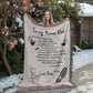 Personalized Heirloom Artwork Woven Blanket Bonus Dad-Express Your Love Gifts