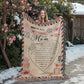 Personalized Heirloom Artwork Woven Blanket Love Mail-Express Your Love Gifts