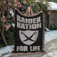 Raider Nation For Life Heirloom Artwork Woven Blanket-Express Your Love Gifts