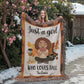 Personalized Heirloom Artwork Woven Blanket Just a Girl-Express Your Love Gifts