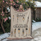 Personalized Heirloom Artwork Woven Blanket First Dad Now Grandpa-Express Your Love Gifts