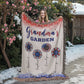 Personalized Heirloom Artwork Woven Blanket Grandma's Garden-Express Your Love Gifts