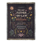 Personalized Heirloom Artwork Woven Blanket Life is Tough-Express Your Love Gifts